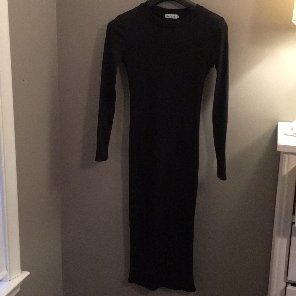 Black 3/4 length dress